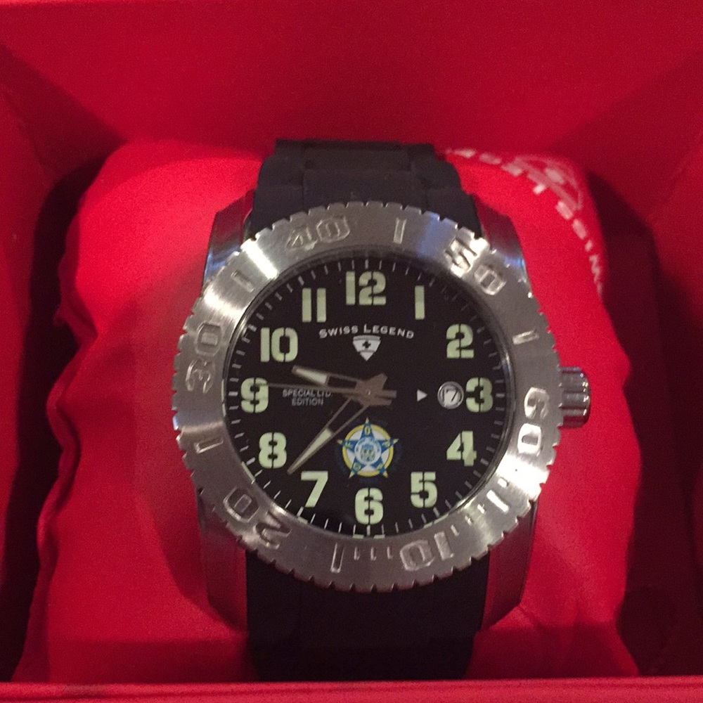 Swiss black men’s watch